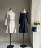 Beike Square Neck Belt One Piece