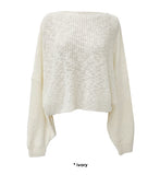 BOAT NECK LAYER KNIT