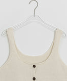 Heildeen Button Punching Knit Bustier