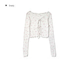 Grip Flower Cardigan Sleeveless Set