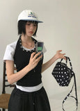 (2-WAY) DOT SQUARE BAG