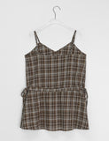 Hartin Check Layered Sleeveless One Piece