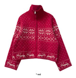 SNOWFLAKE CROP SWEATER