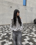 Joying Shoulder Slit Sweatshirt