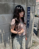 Kuya Lace Puff Short Sleeve T-Shirt