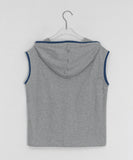 Heldo Color Matching Layered Dot Hood Vest