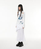 Cut-out Turtleneck Long Sleeve