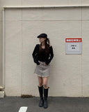 Abyss Washing Denim Mini Skirt