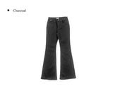 Allin Back Pocket Long Bootcut Slim Fit Cotton Pants