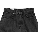 Fury Black Denim Cargo Long Skirt