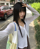 Hari Check Patch Ribbon Big Shoulder Bag