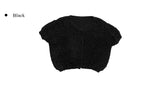 Soft Angora Short Sleeve Cardigan