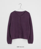 Woolide Round Knit Long Sleeve Cardigan