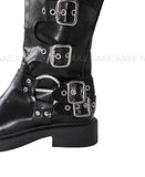 LAYERED BUCKLE BOOTS
