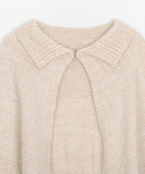 Himins wool collar bolero cardigan