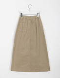 Fidio banding peach fuzz long skirt