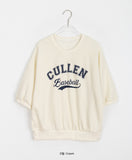 Warin lettering short sleeve sweatshirt