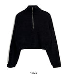 LINE HALF ZIP-UP KNIT