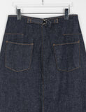 Enkel Bokashi Bijo Denim Long Skirt