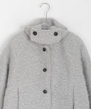 Gulls Hairy Wool Quilted Collar Jacket