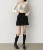 A-line Winter Mini Skirt