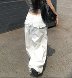 Aloh Summer Back Pocket Cotton Wide Pants