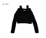 Angie off-shoulder cable knit