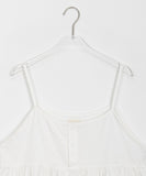 Hohoi button pintuck sleeveless blouse