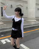 Ladle Wrap Mini Skirt Pants