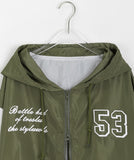 Hayats Color Matching Over Hood Zip-Up