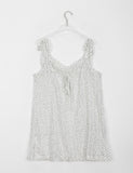Toyca Dot Lace Ribbon Midi One Piece