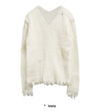 VINTAGE DAMAGE V-NECK KNIT