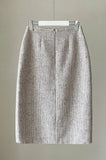 Coner Tweed Split Skirt