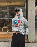 America Crop Hooded Zip-Up
