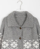 Accu Nordic Wool Mix Color Cardigan