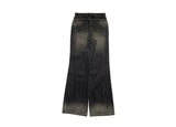 Hawk Washing Bootcut Slit Denim Pants