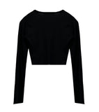 SHORT BUTTON CARDIGAN