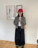 Hitssi banding wide denim pants