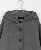 Zentiki Hood Quilted Short Coat Jacket