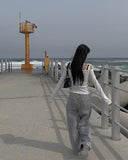 Boarding Grey Wide Denim Pants