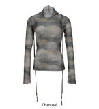 Cut-out Turtleneck Long Sleeve