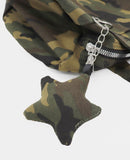 Band Camo Leopard Stud Baguette Shoulder Bag