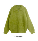 MOHAIR POCKET ZIP-UP