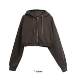 PIGMENT CROP HOODIE ZIP-UP