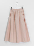 Zumi Snap Button Banding Long Skirt