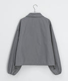 Hedel Shirring Collar Windbreaker Jumper
