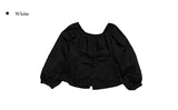 Brett Off-Shoulder Square Neck Shirring Blouse