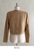 Jenny Suede Crop Jacket