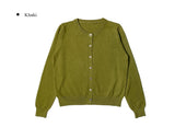 Ati Basic Round Knit Cardigan