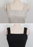 Kisuel Sleeveless Tweed One Piece